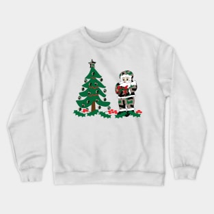 Christmas, Holiday design, camouflage, Santa Claus Crewneck Sweatshirt